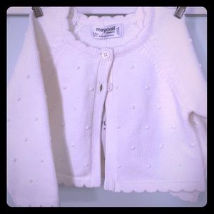 Mayoral cardigan size 2-4 months